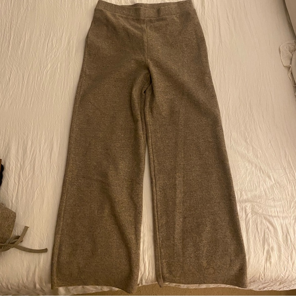 Zara knit flare pants